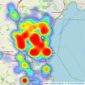 Connells - Paignton listings heatmap