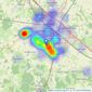 Connells - Park Farm listings heatmap