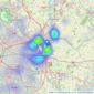 Edwards and Gray - Coleshill listings heatmap