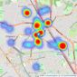 Space Residential - Mill Hill & Edgware listings heatmap