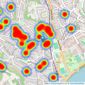 Gargan & Hart - Torquay listings heatmap