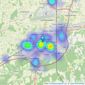 Greenaway Residential Estate Agents & Lettings Agents - Crawley listings heatmap