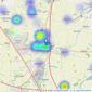 Howkins & Harrison LLP - Lutterworth listings heatmap