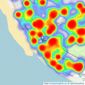 Frank Wyles and Co - Lytham Saint Annes listings heatmap