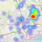 Home Estates - Hull listings heatmap