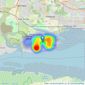 Stephen Lane - Canvey Island listings heatmap