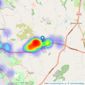 Feeney Estate Agents - Werrington listings heatmap