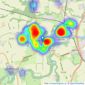 Pattinson Estate Agents - Bedlington listings heatmap
