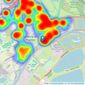 Dexters - Sunbury listings heatmap