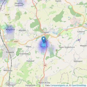 Bradshaws - Silsoe listings heatmap