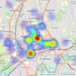 Comfort Estates - Nottingham listings heatmap
