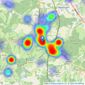 Paul Stripp Estate Agent - Battle listings heatmap
