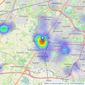 Admove - Altrincham listings heatmap