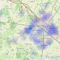 Sandersons - Covering Ashford listings heatmap