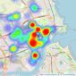 Fresh Property Centre - North Shields listings heatmap