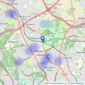 HomeDaze Estate Agents - Manchester listings heatmap