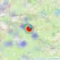 Olive Estate Agents - Somerset listings heatmap