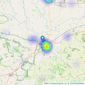 Boutique Property Shop - Yorkshire listings heatmap