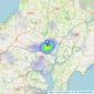 Martin & Co - Truro listings heatmap