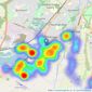 Your Move - North Hykeham listings heatmap