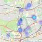 Bowson - Jesmond listings heatmap