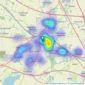 Complete Estate Agents - Rugby listings heatmap