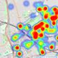 William H. Brown Incorporating Porter Glenny - Barking listings heatmap