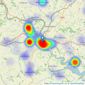 Luscombe Maye - Totnes listings heatmap