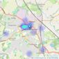 Belvoir Sales - Loughborough listings heatmap