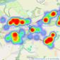Gascoigne Halman - Lymm listings heatmap