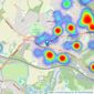William H. Brown - Horsforth listings heatmap