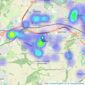 Linley & Simpson - Pudsey listings heatmap