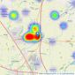 Adams & Jones Estate Agents - Lutterworth listings heatmap