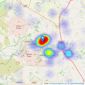 Alderson Estate Agents - Richmond listings heatmap