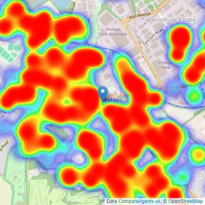 Alexander & Co - Dunstable listings heatmap
