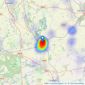 Alexander Jacob Ltd - Retford listings heatmap