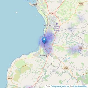 Allen & Harris - Ayr listings heatmap