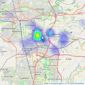 Amr Sales and Lettings Ltd - Bamber Bridge listings heatmap