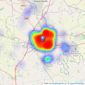 Ann Cordey Estate Agents - Darlington listings heatmap