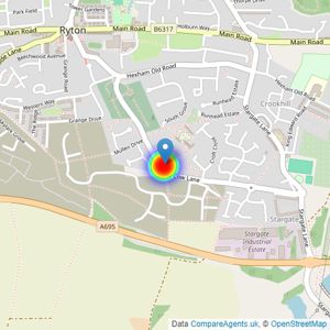 Ashberry Homes (North East) listings heatmap