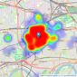 Aston Rowe - Acton listings heatmap