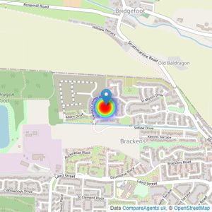 Avant Homes Scotland East listings heatmap