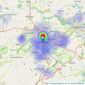 Beadnall & Copley - Harrogate listings heatmap