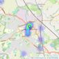 Belvoir Sales - Loughborough listings heatmap