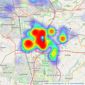 Ben Rose Estate Agents - Bamber Bridge listings heatmap