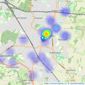 Bishop Estate Agents - Orpington listings heatmap