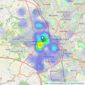 Bramptons - Newcastle-under-Lyme listings heatmap