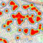 Chestertons Estate Agents - Notting Hill listings heatmap