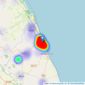 Choice Properties - Mablethorpe listings heatmap
