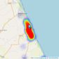 Choice Properties - Sutton-on-Sea listings heatmap
